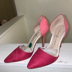 Two tone pink heels